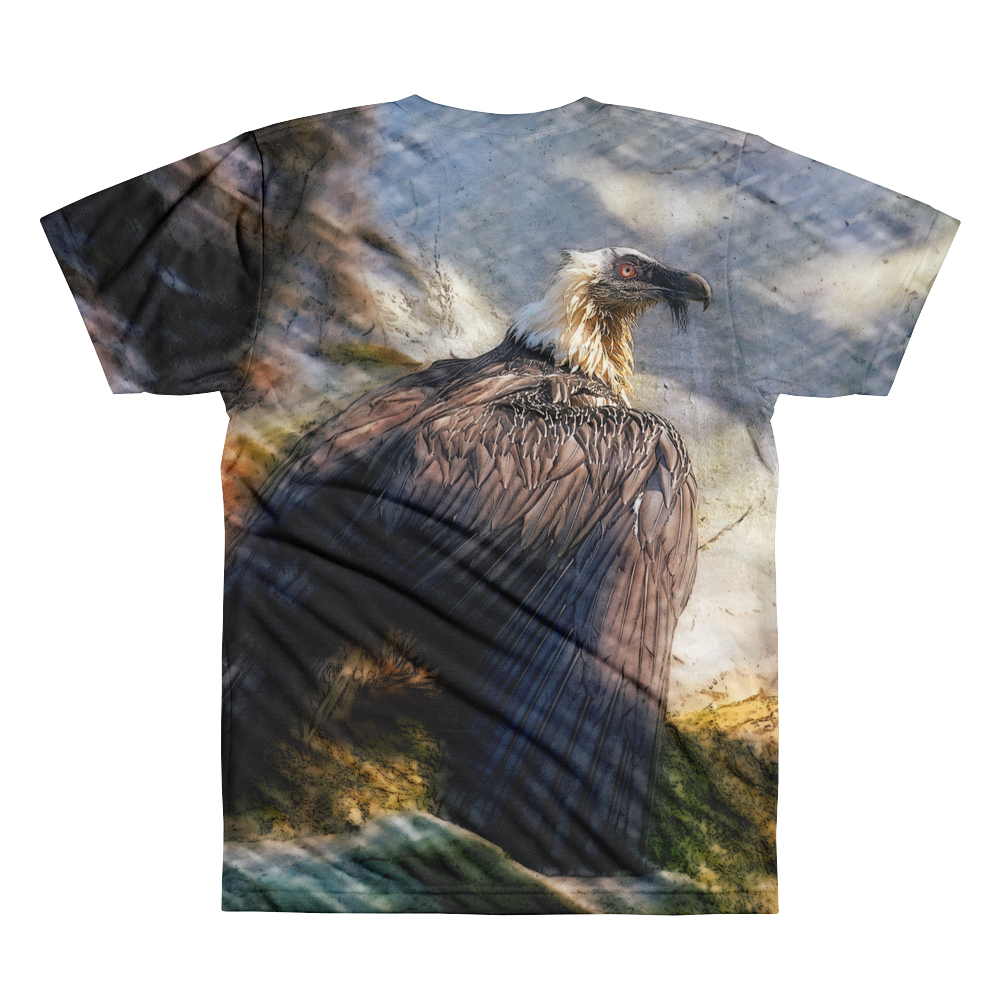 Chest Out Eagle // Ultra Light All-Over Printed Men's T-Shirt // Is Life Apparel - Is Life Apparel