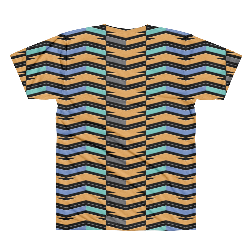 Striped Chevron Pattern // Ultra Light All-Over Printed Men's T-Shirt // Is Life Apparel - Is Life Apparel