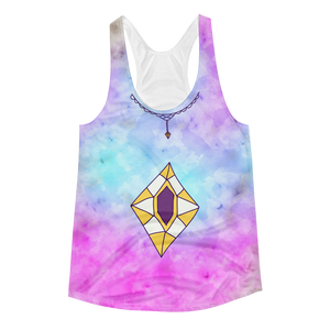 Boho Necklace // Ultra Light All-Over Printed Women's Racerback Tank // Is Life Apparel - Is Life Apparel