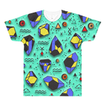 Multi Color Diamond Pattern // Ultra Light All-Over Printed Men's T-Shirt // Is Life Apparel - Is Life Apparel