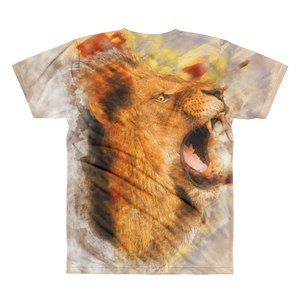 Lion Roar // Ultra Light All-Over Printed Men's T-Shirt // Is Life Apparel - Is Life Apparel