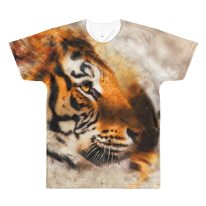 Eye of the Tiger // Ultra Light All-Over Printed Men's T-Shirt // Is Life Apparel - Is Life Apparel