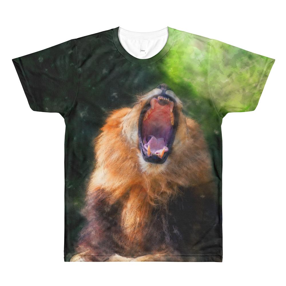 King of the Jungle // Ultra Light All-Over Printed Men's T-Shirt // Is Life Apparel - Is Life Apparel