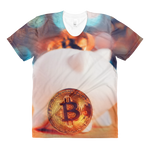 Bitcoin In The Bank // Ultra Light All-Over Printed Women’s T-shirt // Is Life Apparel - Is Life Apparel