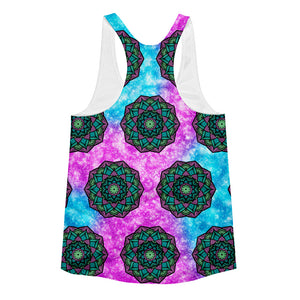 Chakras Pattern // Ultra Light All-Over Printed Women's Racerback Tank // Is Life Apparel - Is Life Apparel