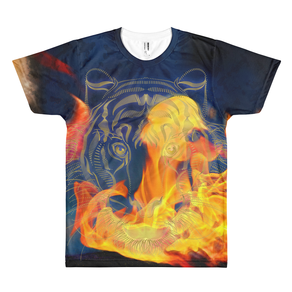 Burning Desire // Ultra Light All-Over Printed Men's T-Shirt // Is Life Apparel