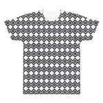 Black Diamond Pattern // Ultra Light All-Over Printed Men's T-Shirt // Is Life Apparel - Is Life Apparel