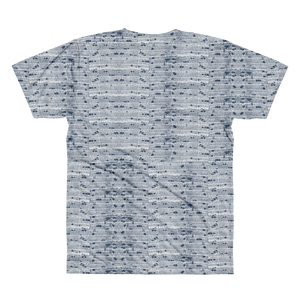 Horizontal Blue Pattern // Ultra Light All-Over Printed Men's T-Shirt // Is Life Apparel - Is Life Apparel
