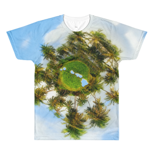 360 Palm Tree Hawaii // Ultra Light All-Over Men's T-Shirt // Is Life Apparel - Is Life Apparel